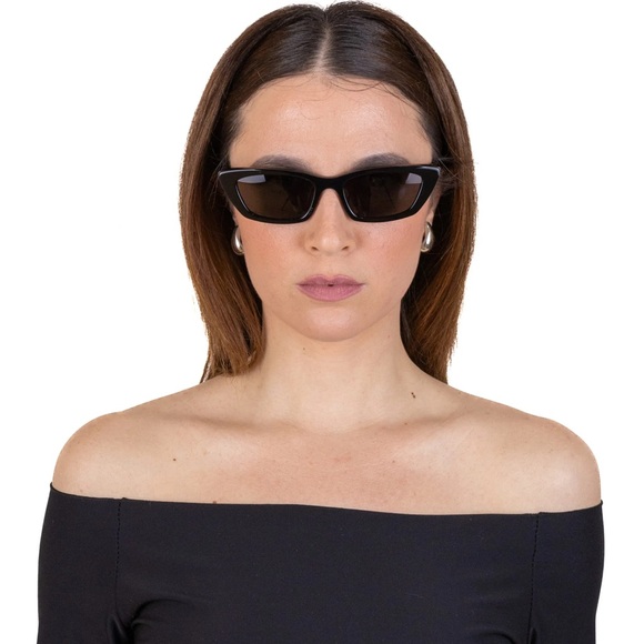 NEW SAINT LAURENT SL277 009 CAT EYE BLACK WOMEN SL 277 009 SUNGLASSES - Picture 7 of 12